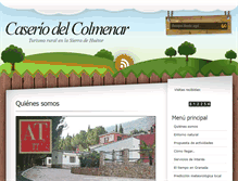 Tablet Screenshot of caseriodelcolmenar.com